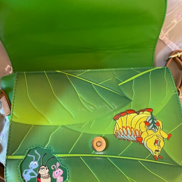 RARE Loungefly A Bug's Life Crossbody Bag and Wallet Set Disney Pixar - Picture 5 of 5